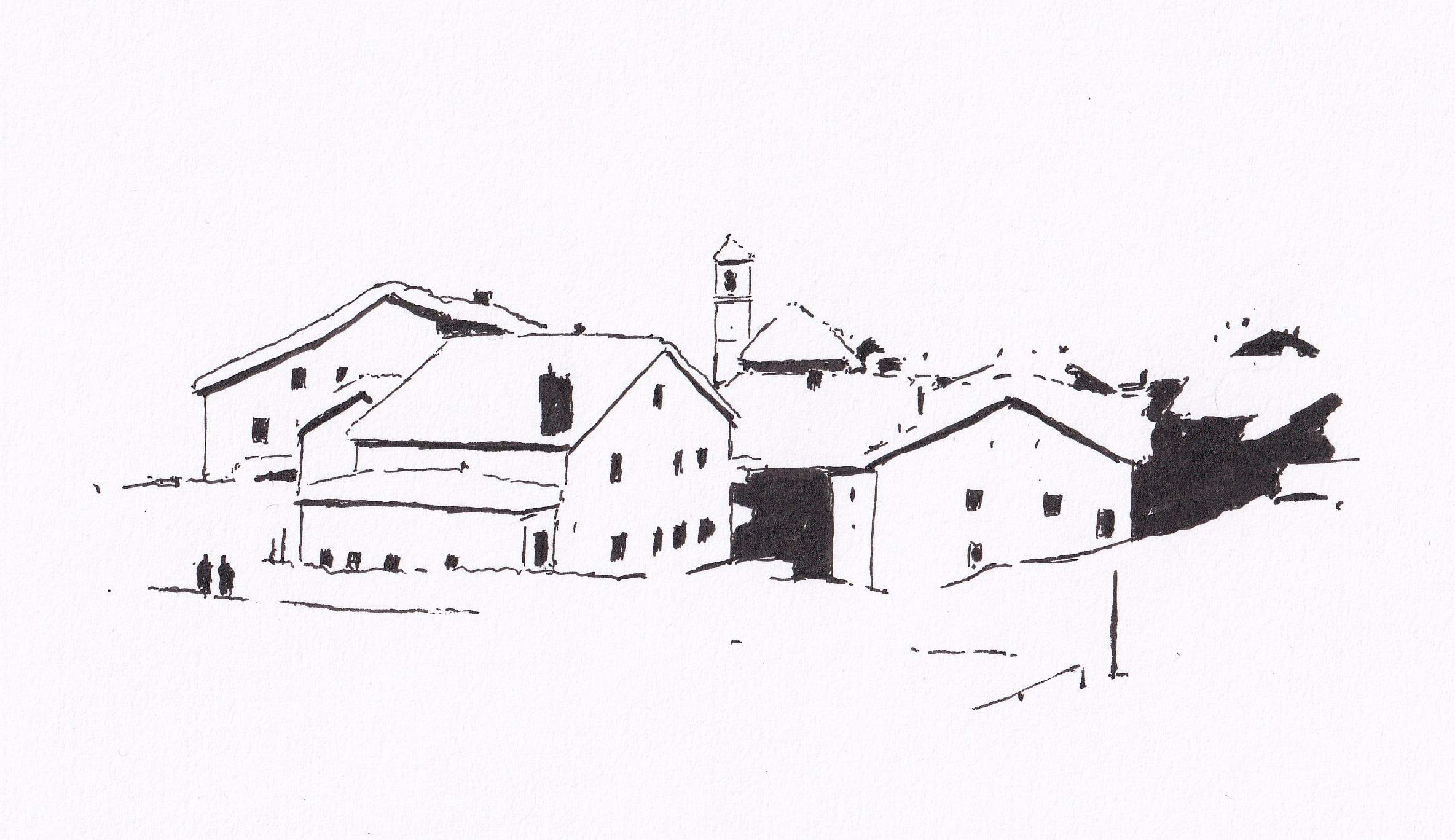 Simplon Dorf im Schnee