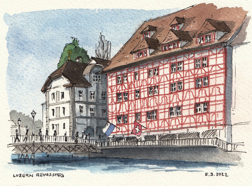 Treffen USk Luzern, linkes Reussufer Luzern